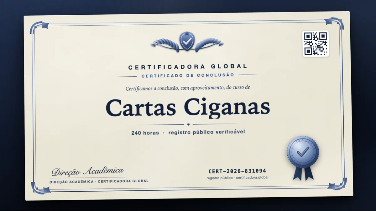 Capa do curso Cartas Ciganas