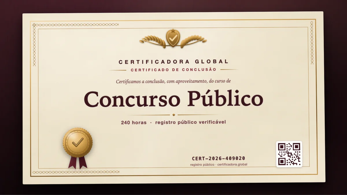 Capa do curso Concurso Público