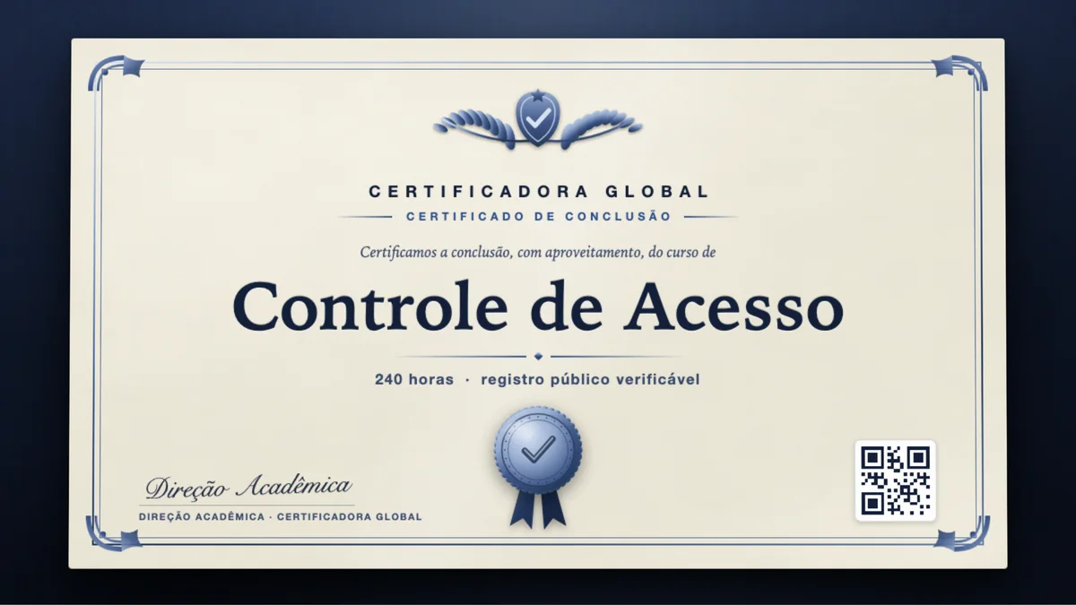 Capa do curso Controle de Acesso
