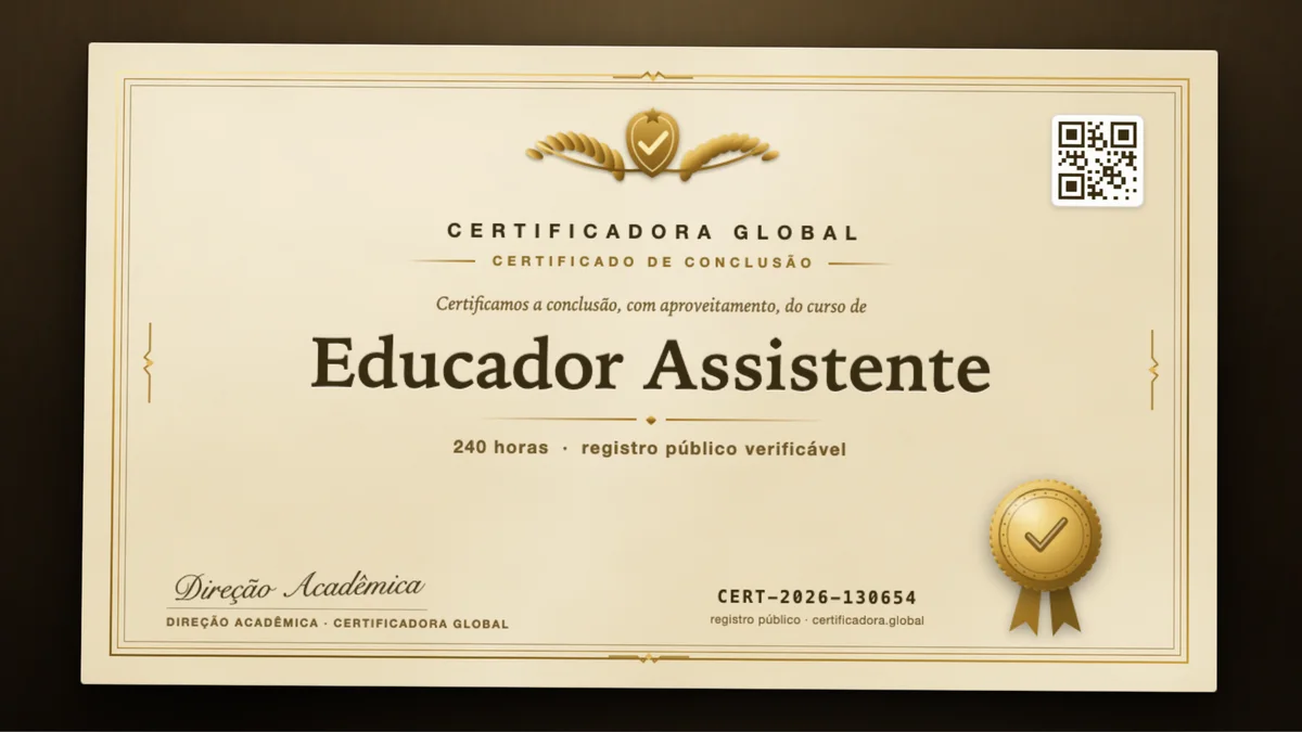 Capa do curso Educador Assistente