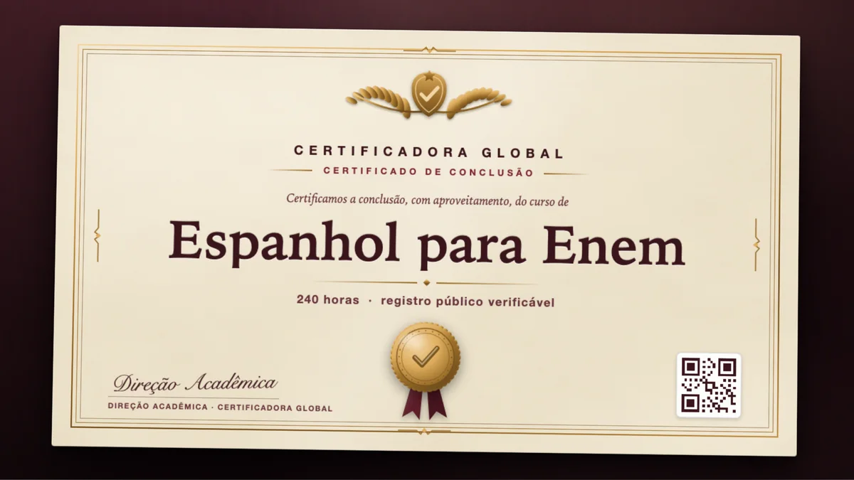Capa do curso Espanhol para Enem