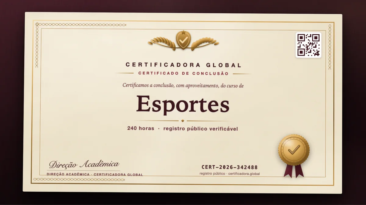 Capa do curso Esportes
