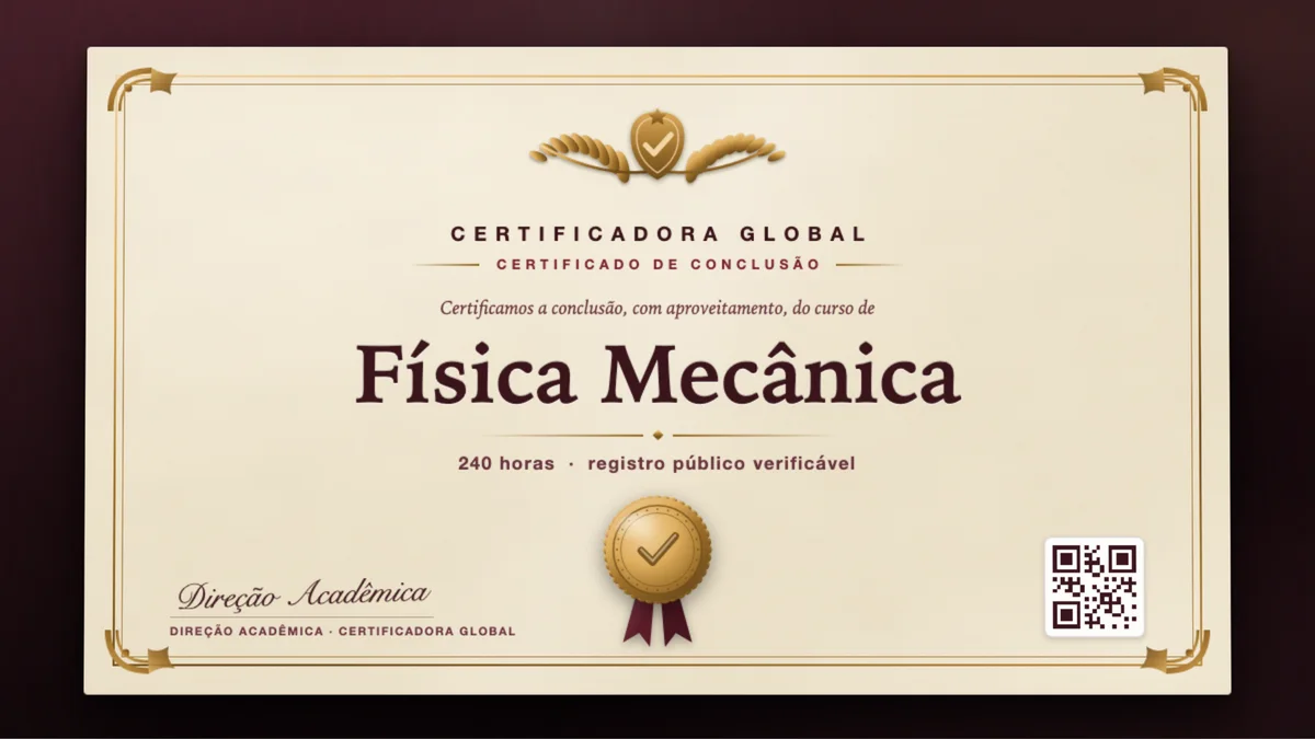 Capa do curso Física Mecânica