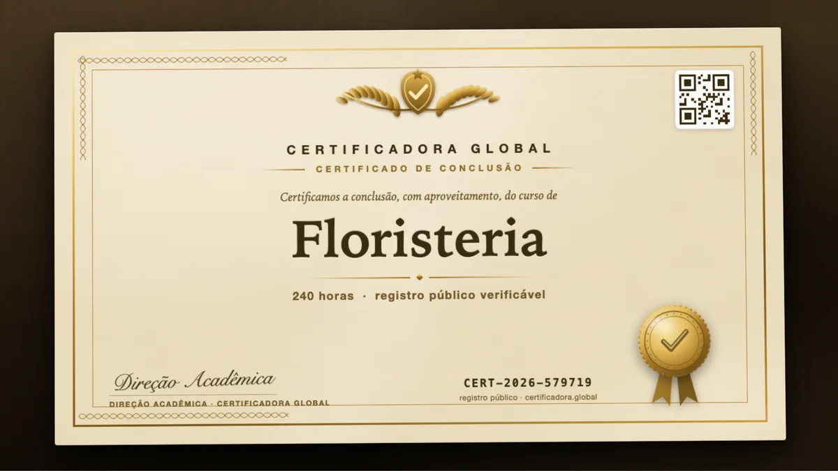 Capa do curso Floristeria