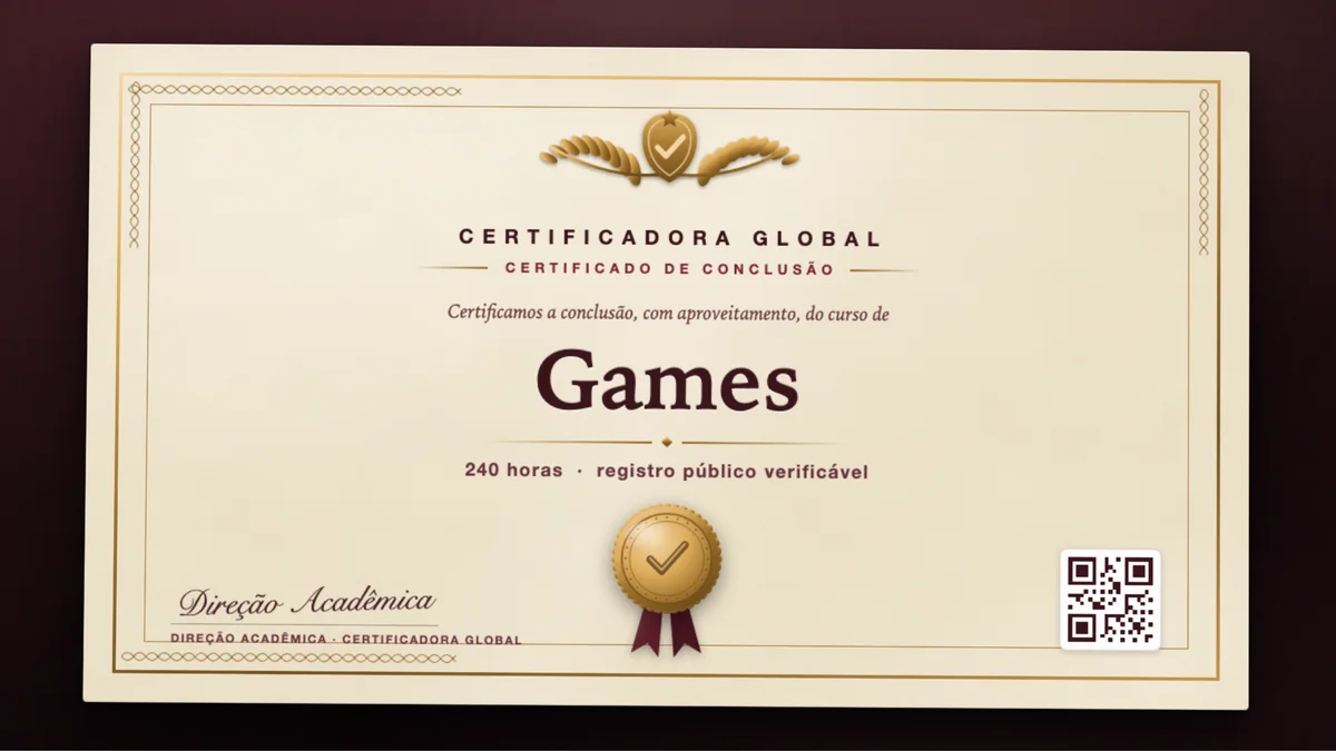 Capa do curso Games