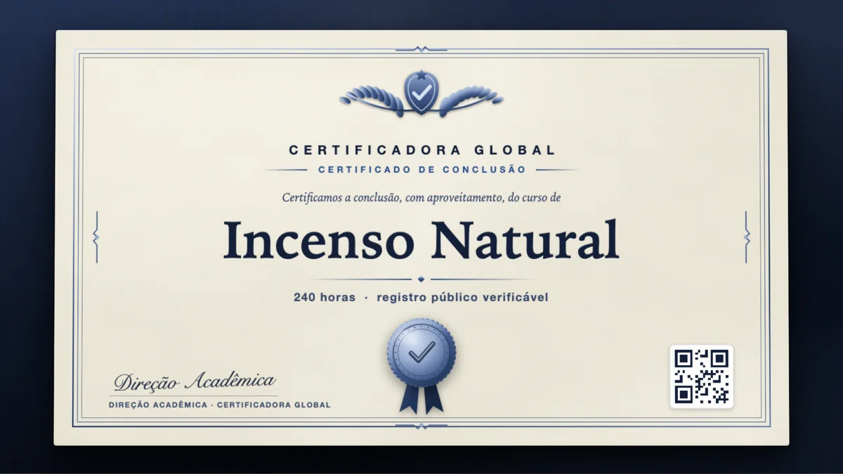 Capa do curso Incenso Natural