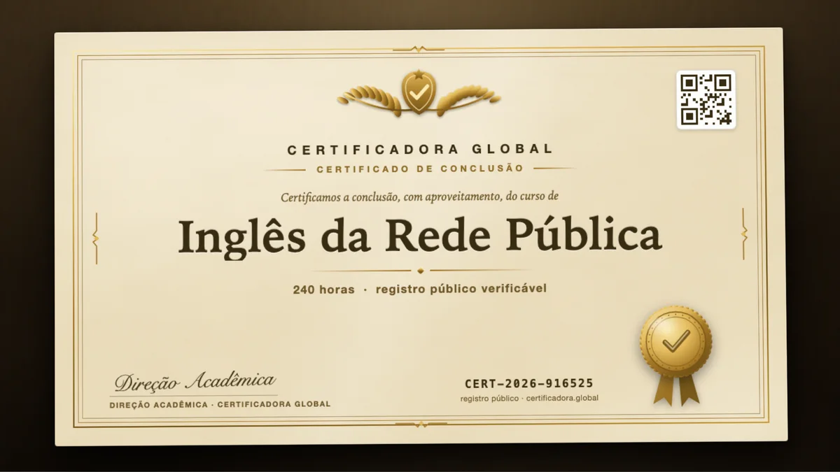 Capa do curso Inglês da Rede Pública