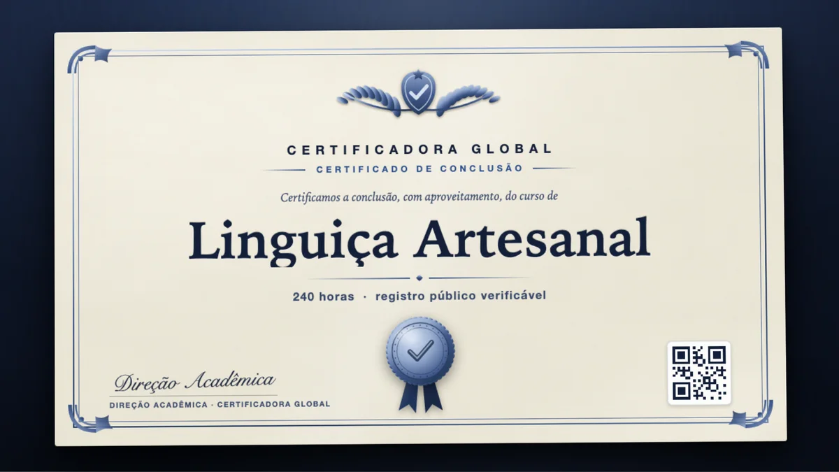 Capa do curso Linguiça Artesanal