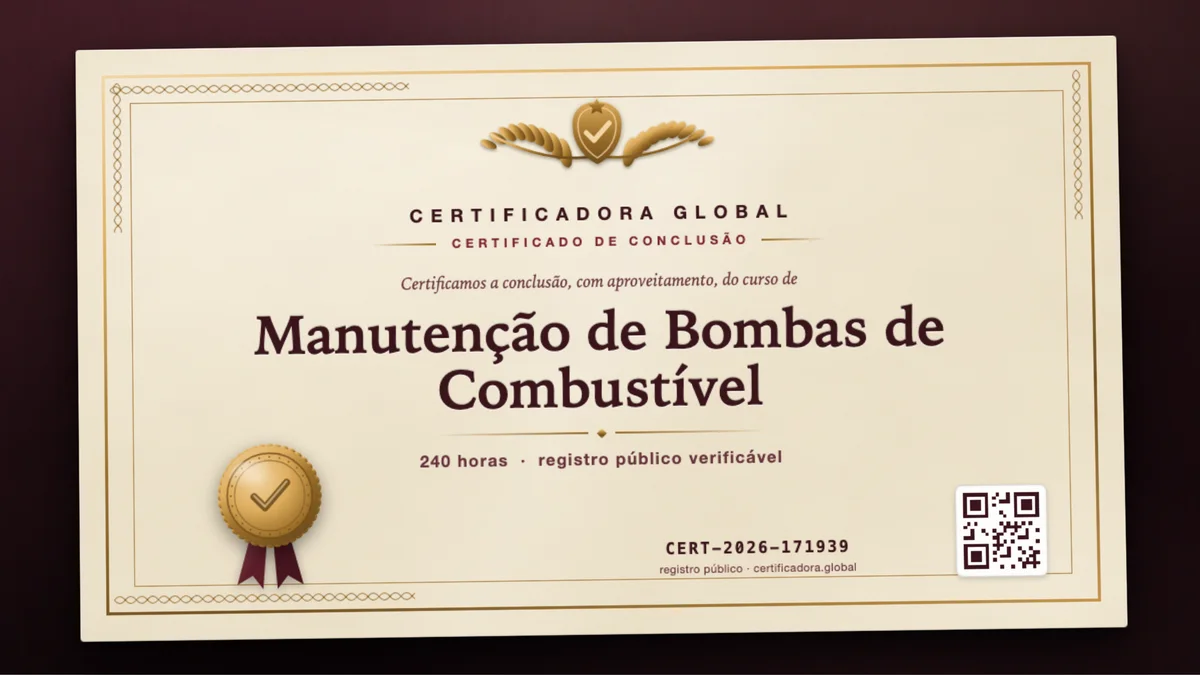 Capa do curso Manutenção de Bombas de Combustível