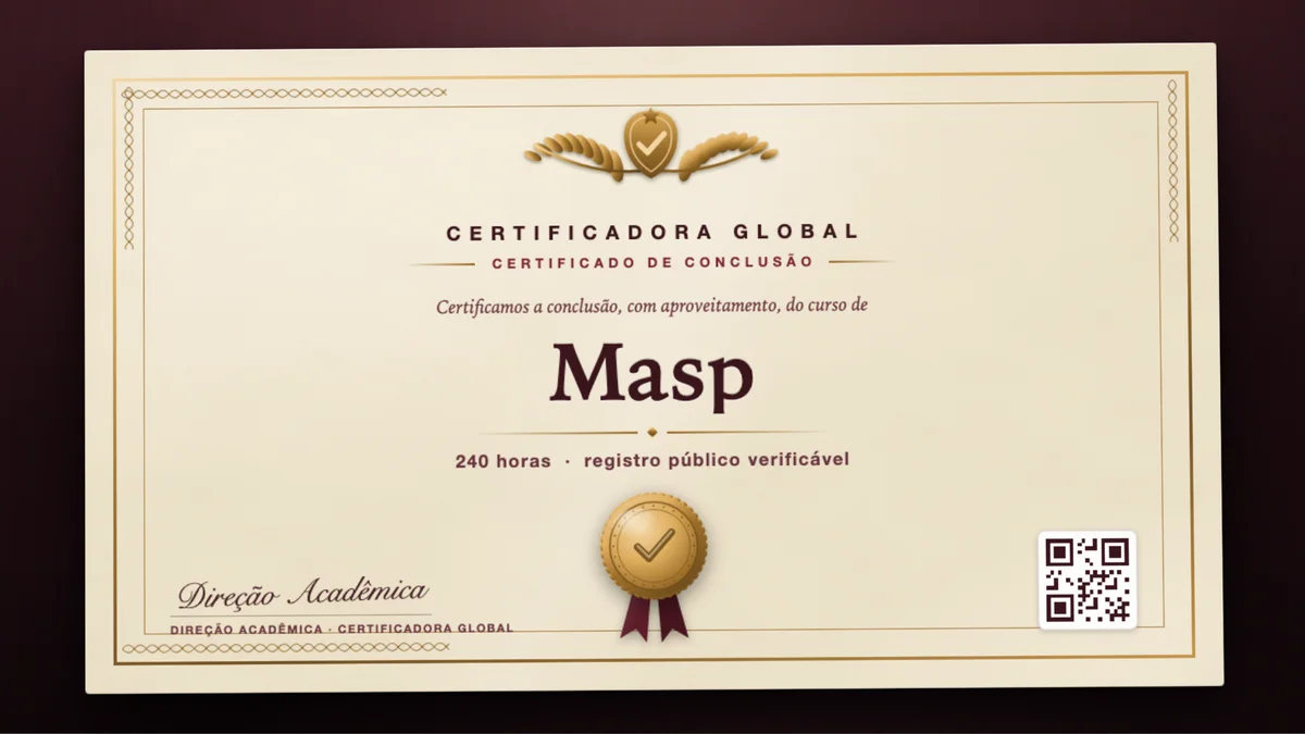 Capa do curso Masp