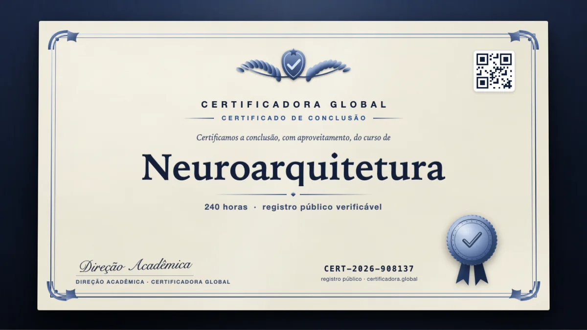 Capa do curso Neuroarquitetura