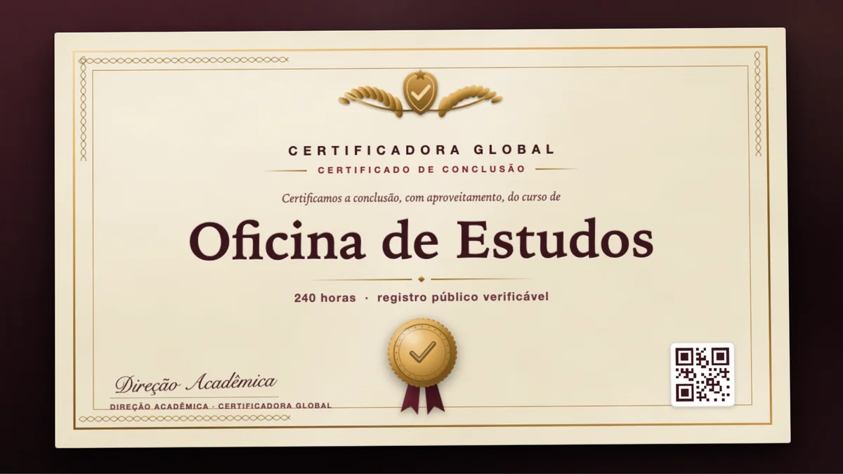 Capa do curso Oficina de Estudos