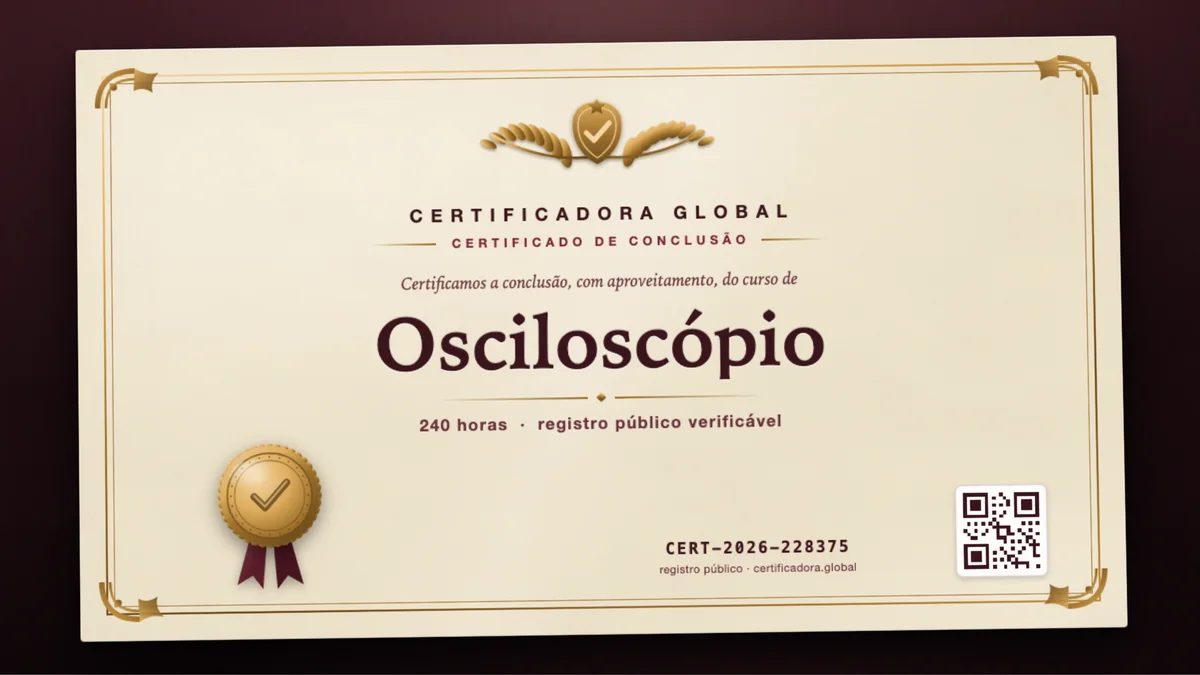 Capa do curso Osciloscópio