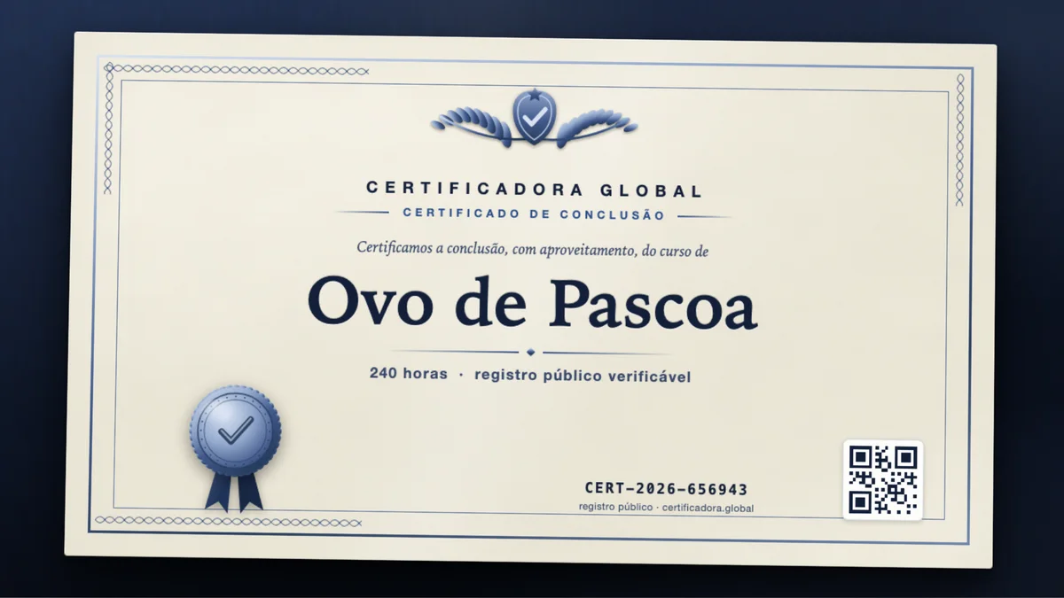 Capa do curso Ovo de Pascoa