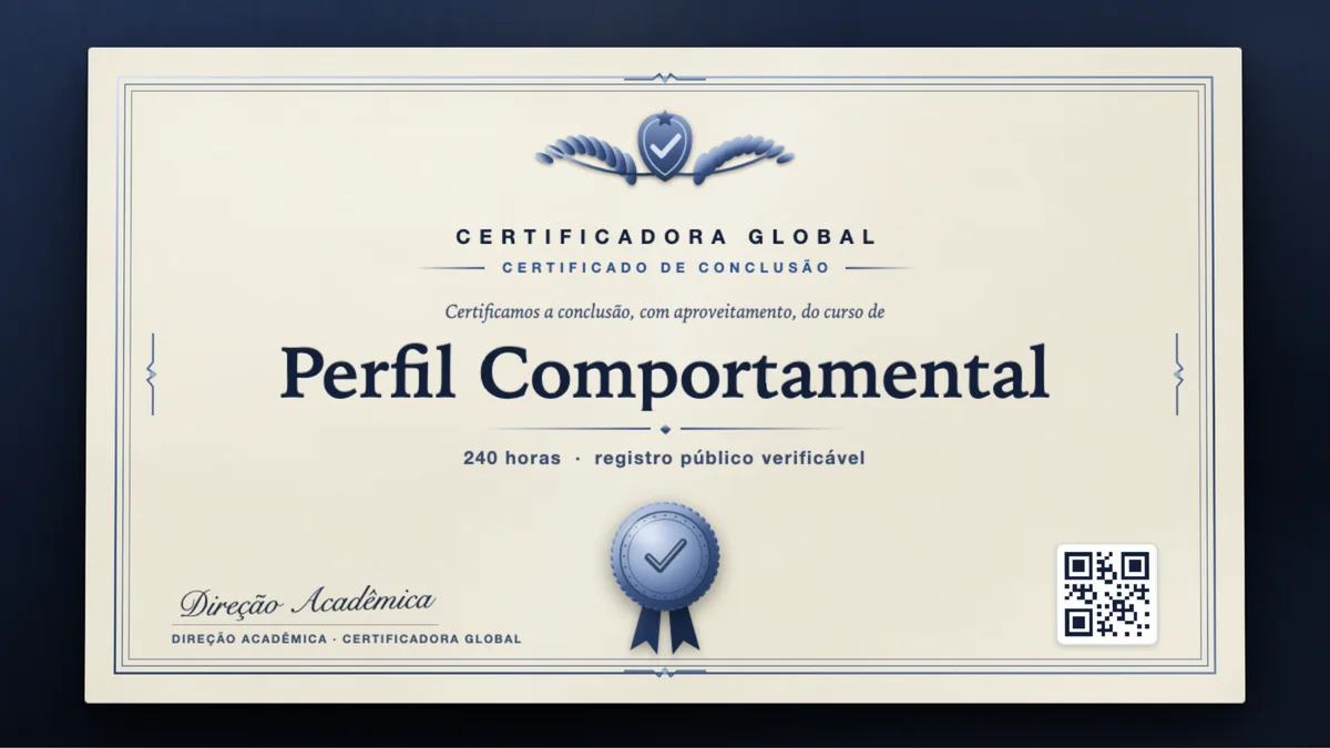 Capa do curso Perfil Comportamental