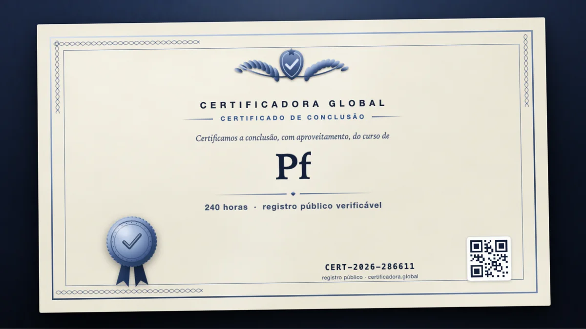 Capa do curso Pf