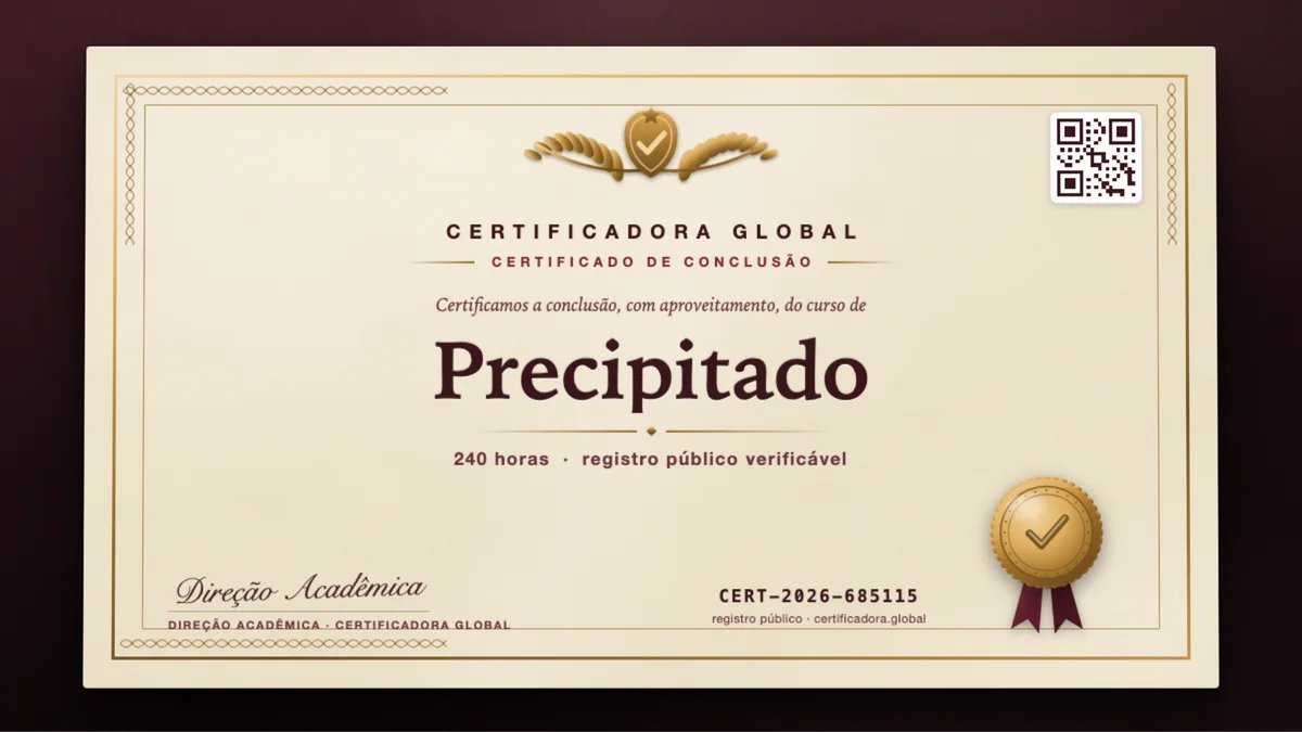 Capa do curso Precipitado
