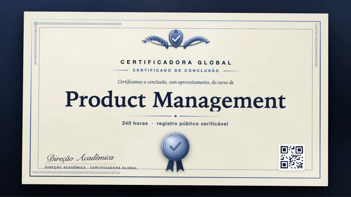 Capa do curso Product Management