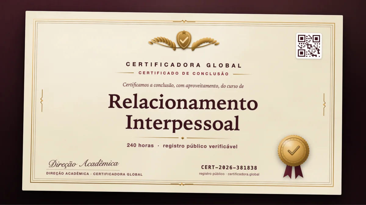 Capa do curso Relacionamento Interpessoal