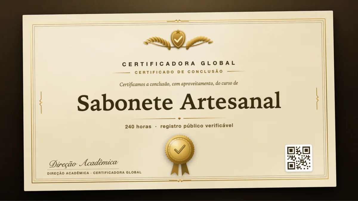 Capa do curso Sabonete Artesanal