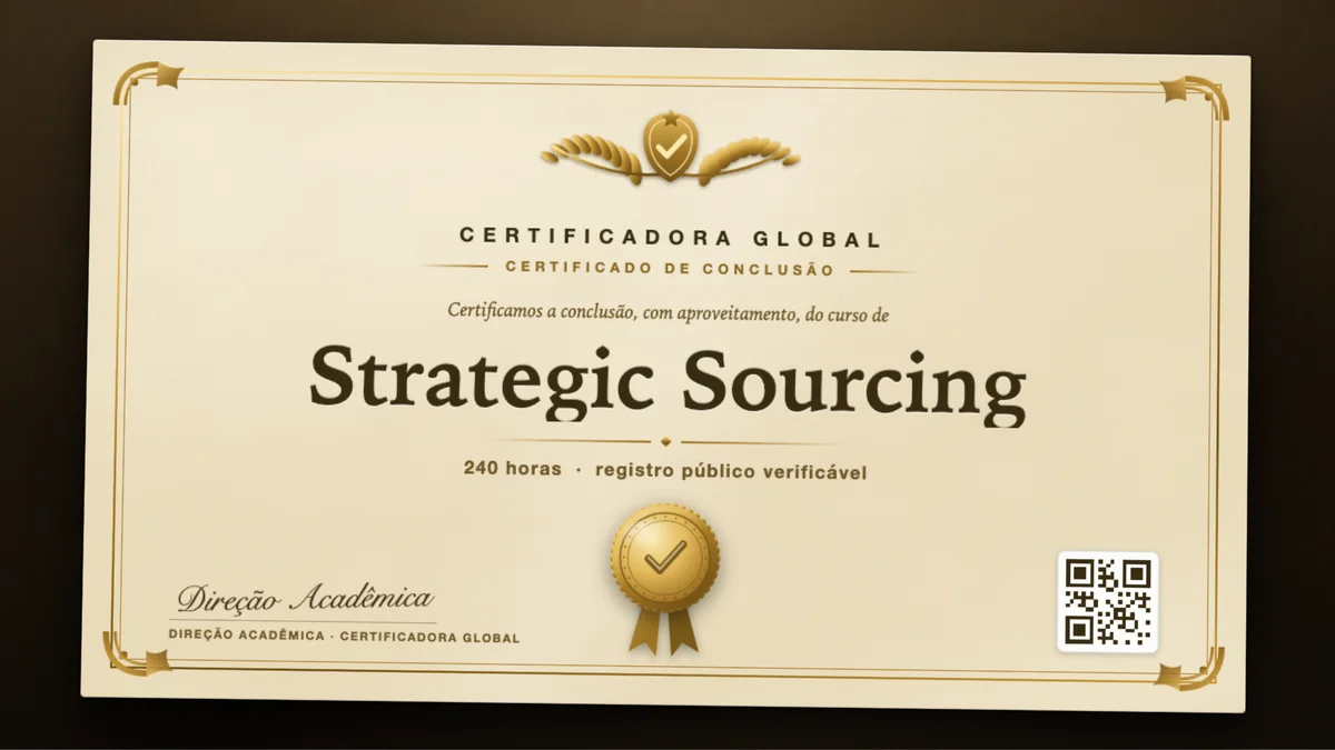 Capa do curso Strategic Sourcing