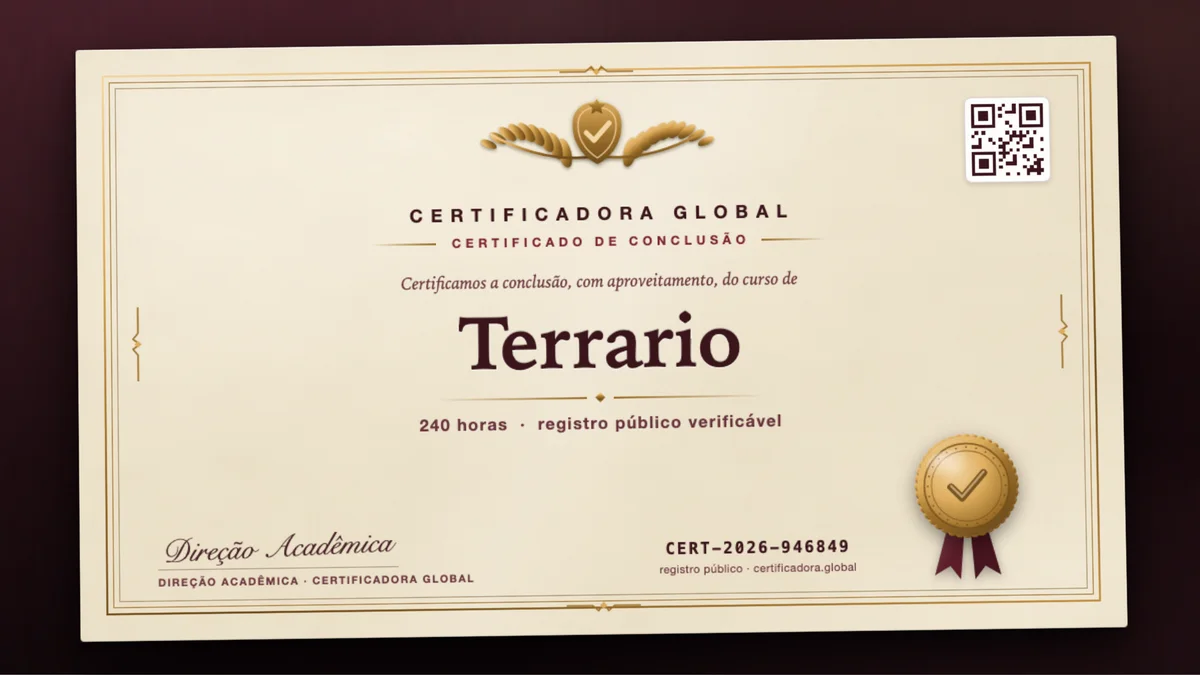 Capa do curso Terrario
