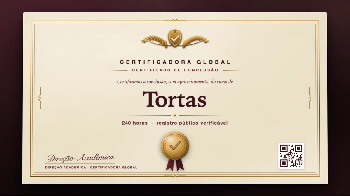 Capa do curso Tortas