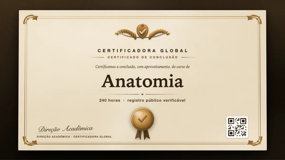 Capa do curso Anatomia