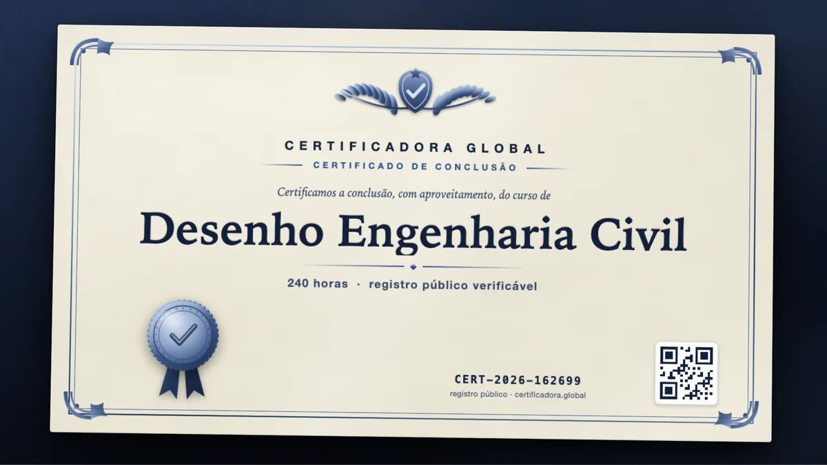 Capa do curso Desenho Engenharia Civil