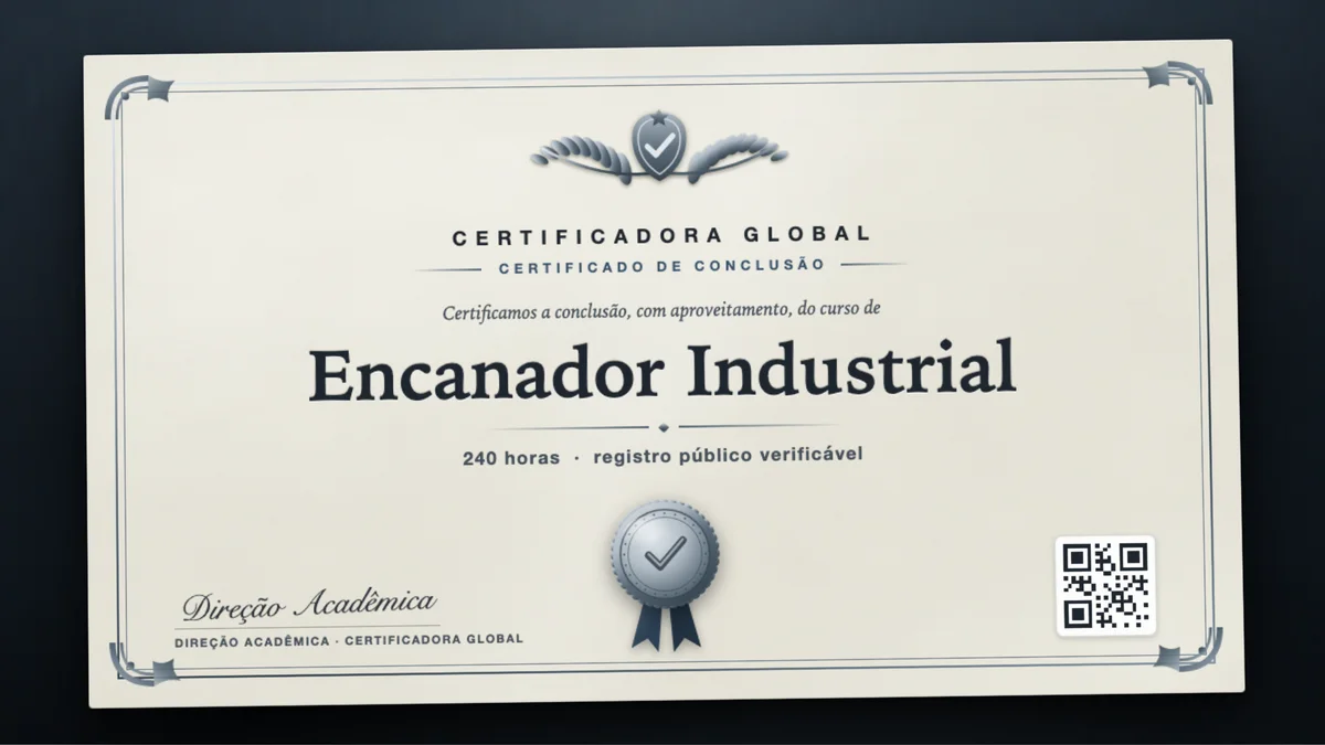 Capa do curso Encanador Industrial