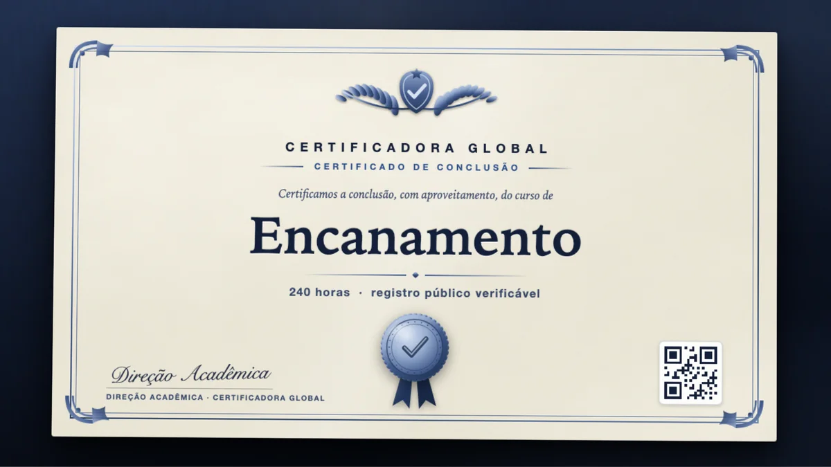 Capa do curso Encanamento