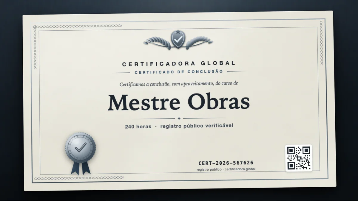 Capa do curso Mestre Obras