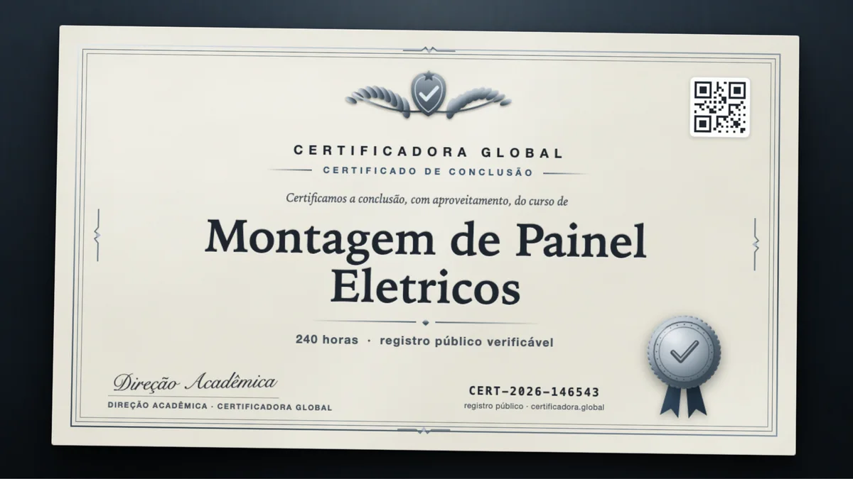 Capa do curso Montagem de Painel Eletricos