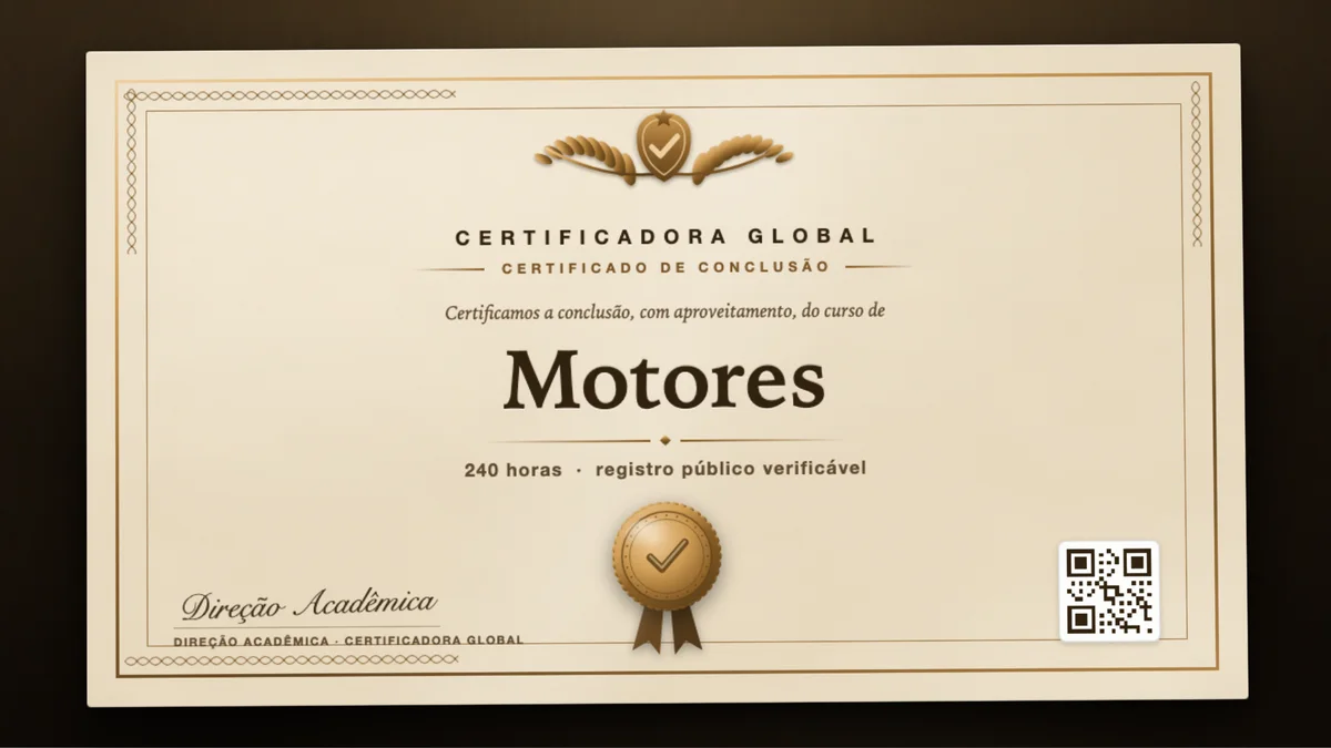 Capa do curso Motores