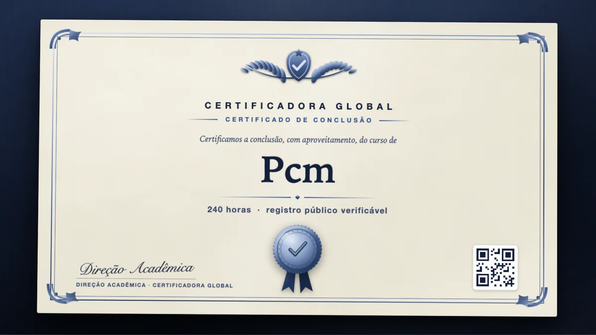 Capa do curso Pcm