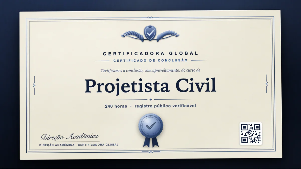 Capa do curso Projetista Civil