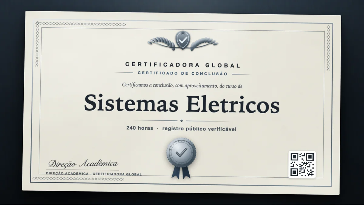 Capa do curso Sistemas Eletricos