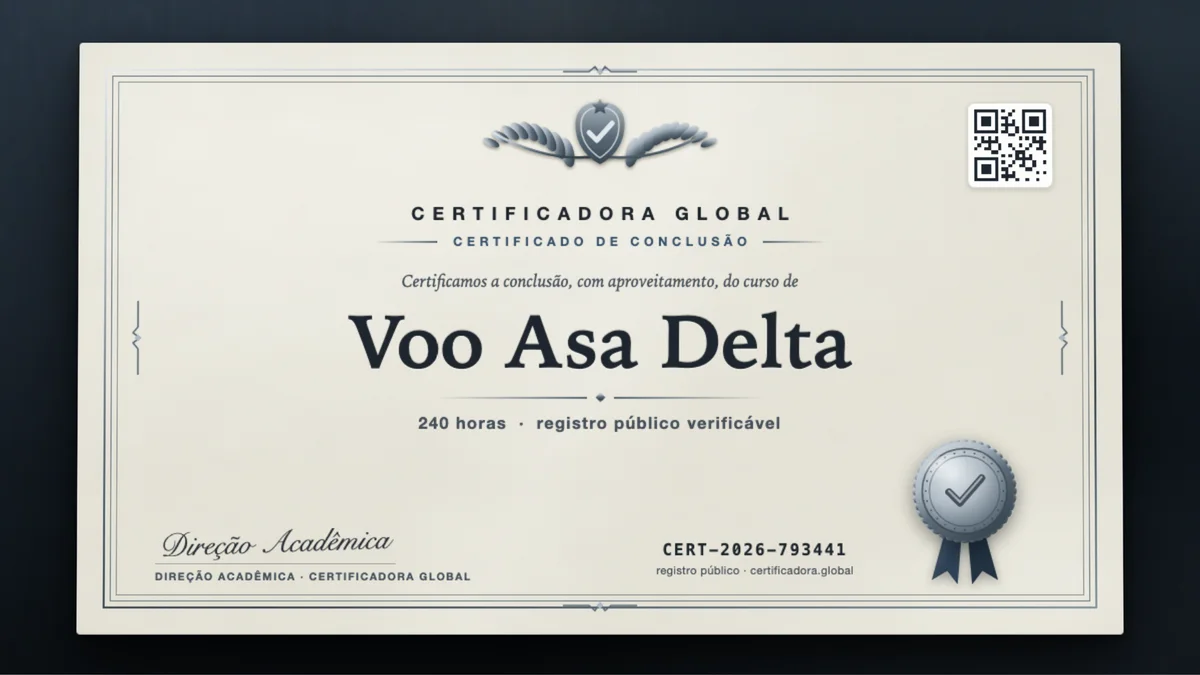 Capa do curso Voo Asa Delta