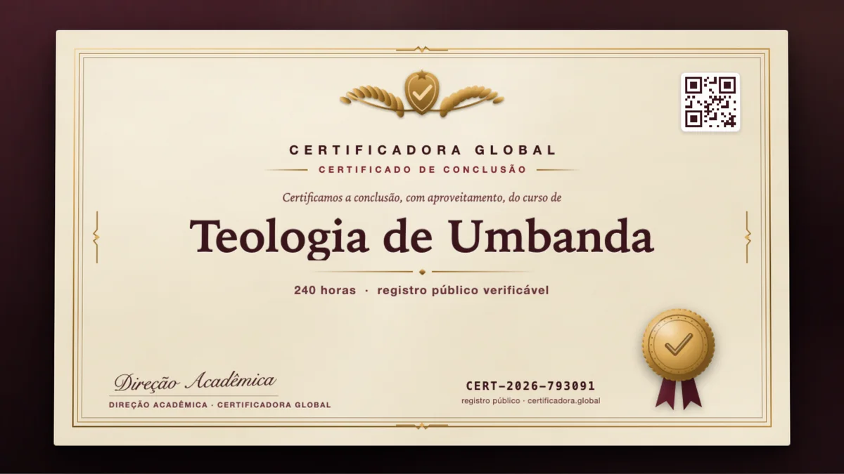 Capa do curso Teologia de Umbanda