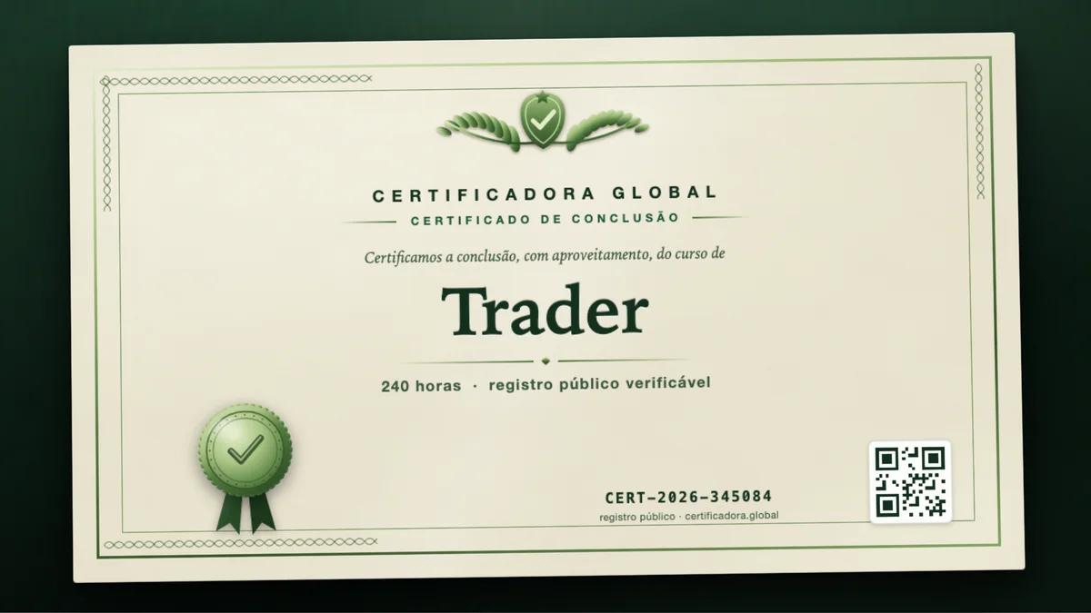 Capa do curso Trader