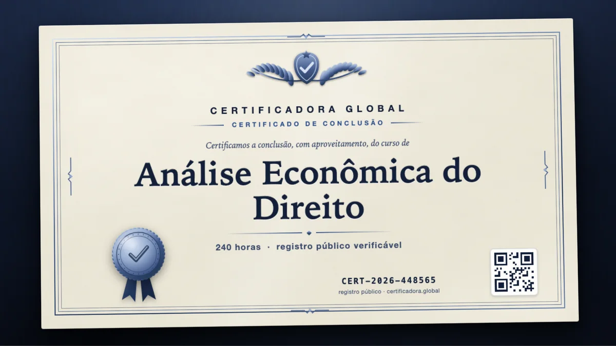 Capa do curso Análise Econômica do Direito