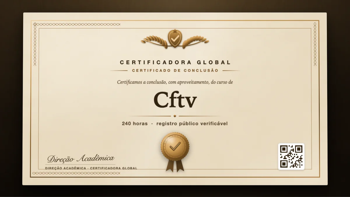 Capa do curso Cftv