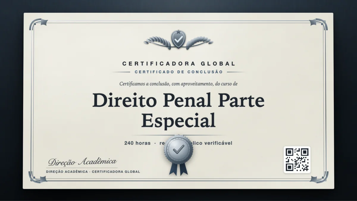 Capa do curso Direito Penal Parte Especial