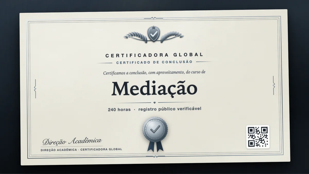 Capa do curso Mediação