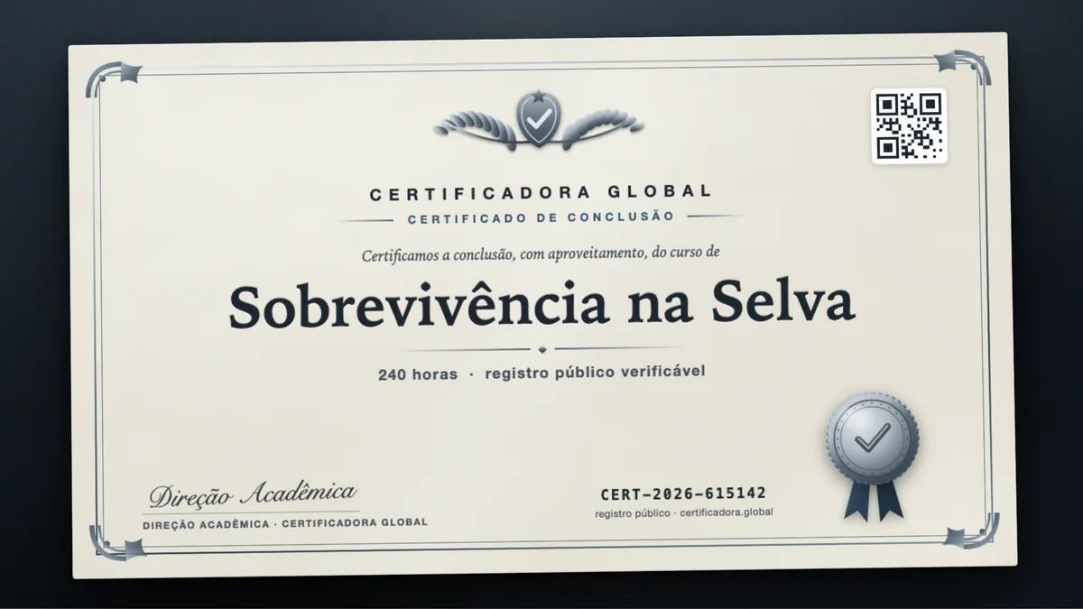 Capa do curso Sobrevivência na Selva