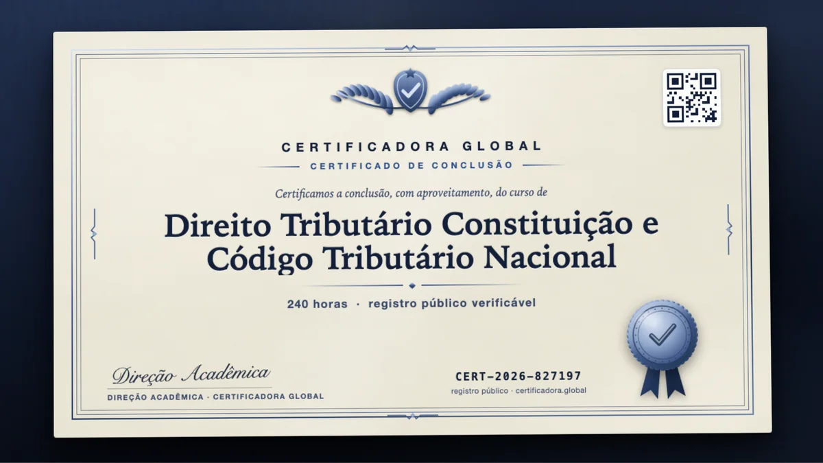 Capa do curso Direito Tributário Constituição e Código Tributário Nacional