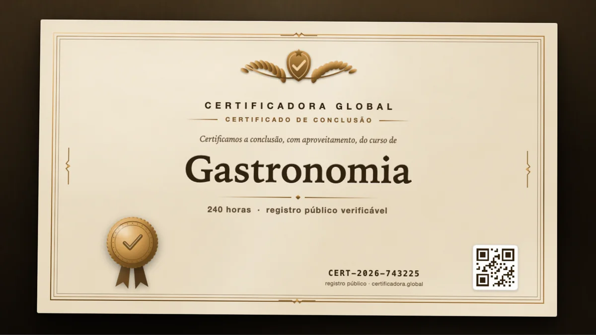 Capa do curso Gastronomia