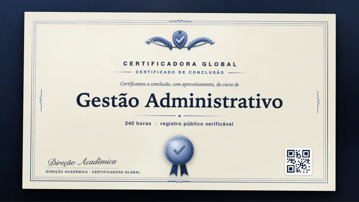 Capa do curso Gestão Administrativo