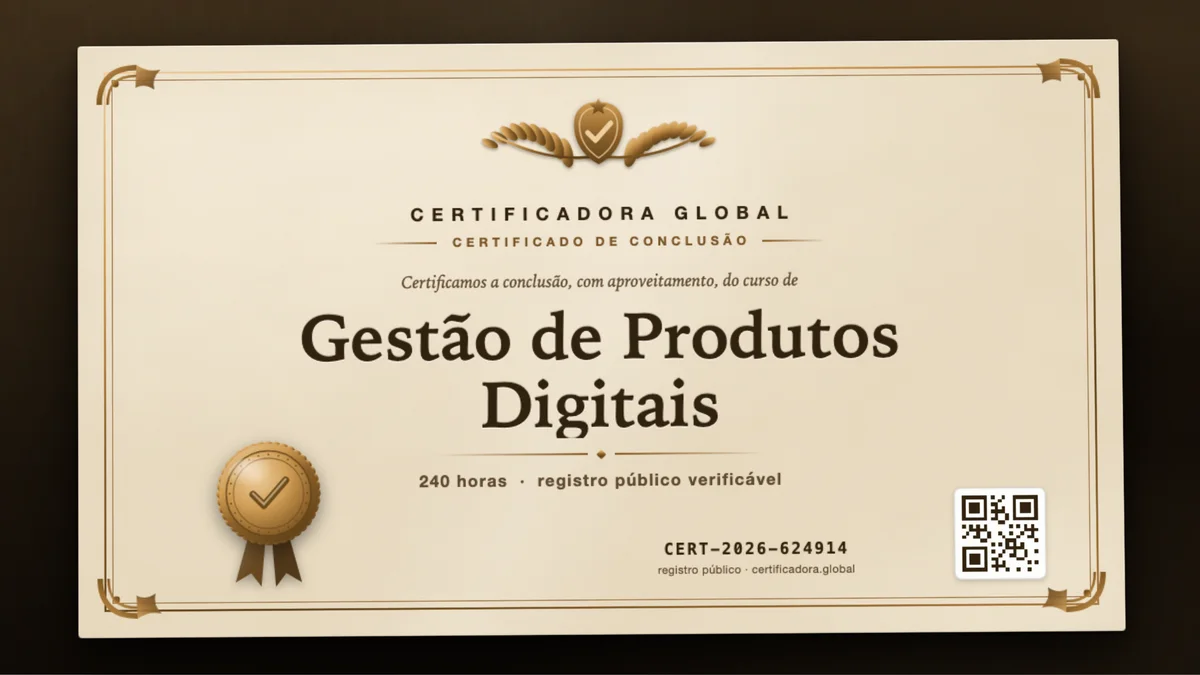 Capa do curso Gestão de Produtos Digitais