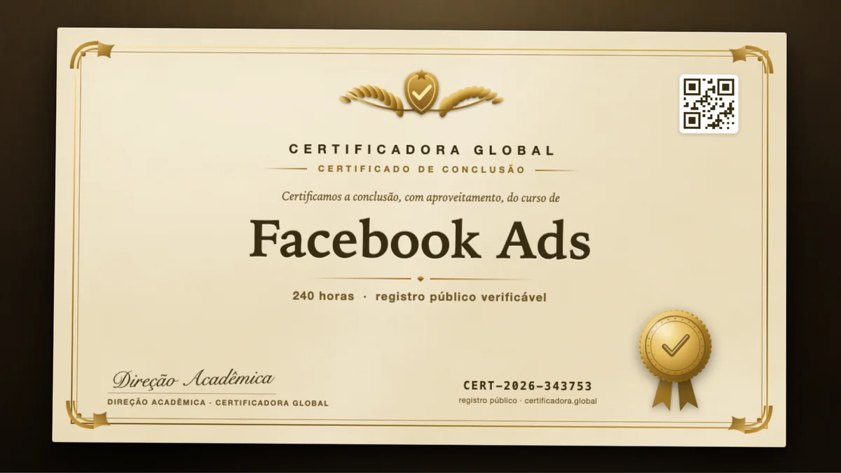 Capa do curso Facebook Ads